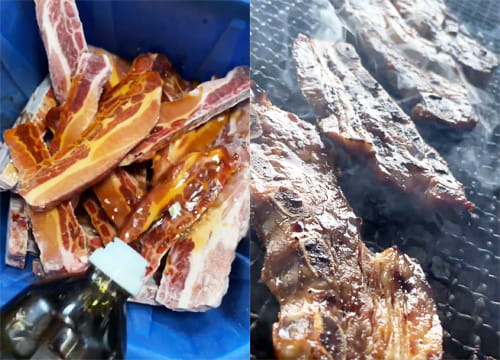 炭火焼鳥｜スペアリブ骨つきカルビ｜毎週末限定｜佐賀県多久市｜ヤマサン食品